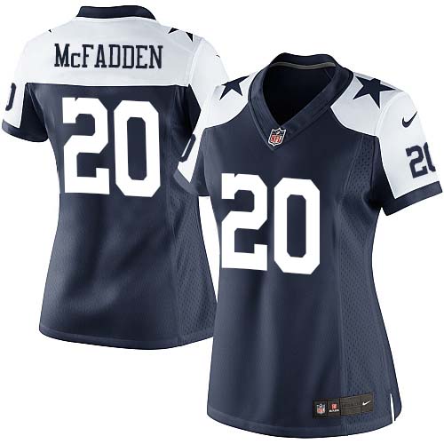 Women's Limited Darren McFadden Nike Jersey Navy Blue Alternate - #20 Throwback NFL Dallas Cowboys